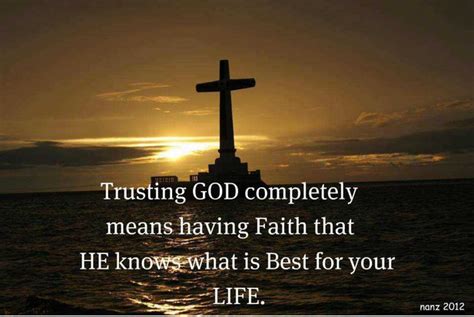 Move from just having belief to having complete trust in god and allow him to. ...too small a thing...: Trusting God Completely?