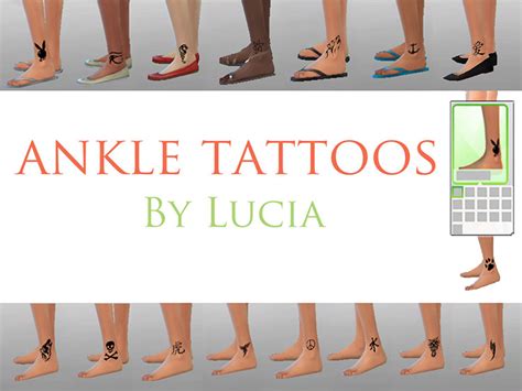Sims 4 Anklets Cc