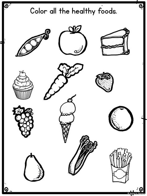 Healthy Food Worksheet Preschoolplanet Healthy Foods Worksheet Free