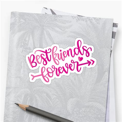 Bff Best Friends Forever Friendship Day Sticker By Wabeen Redbubble