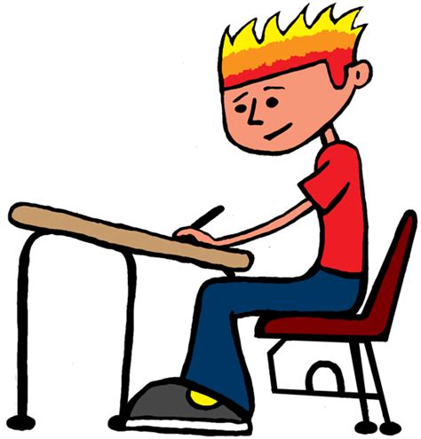 Student Working Clipart 3 Wikiclipart