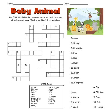6 Best Images Of Easy Printable Puzzles Free Printable Easy Crossword