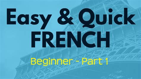 Complete French Course for beginners - Lesson 1 - YouTube