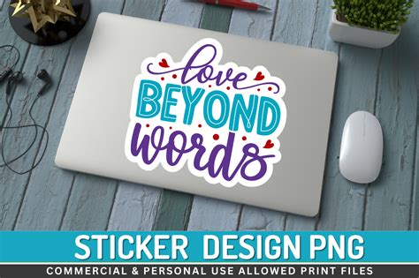 Love Beyond Wordsstickers Png Design Graphic By Regulrcrative