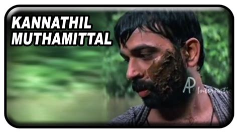 Shyama adlı küçük kız ailesi sandığı insanlar tarafından evlatlık edinildiğini öğrenir. Kannathil Muthamittal Tamil Movie Scenes | JD Chakravarthy ...