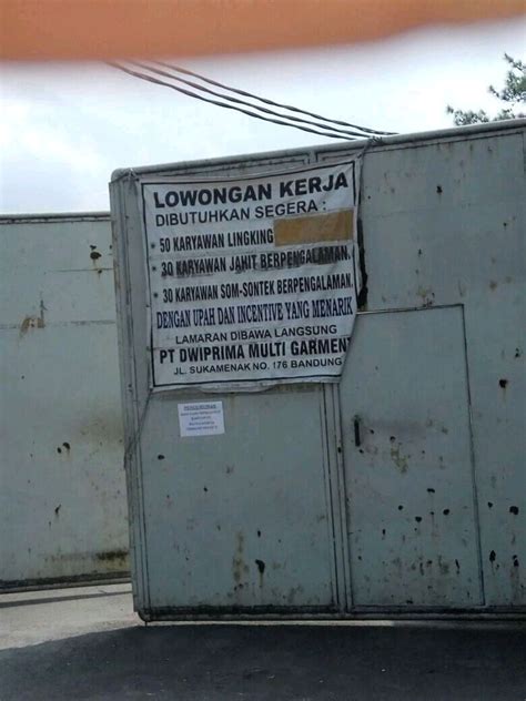 Loker serang lowongan kerja serang banten 2021. Lowongan Kerja Margahayu Bandung di PT Dwiprima Multi Garment | Loker Karir