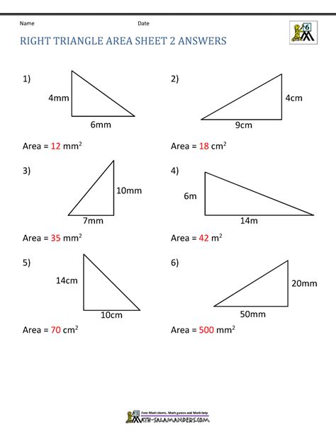 Special Right Triangles Practice Worksheet