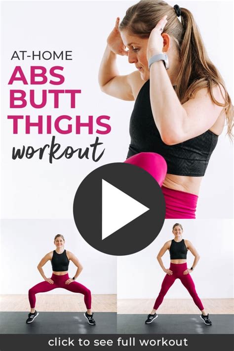 Minute Abs Butt And Thigh Workout Video Nourish Move Love