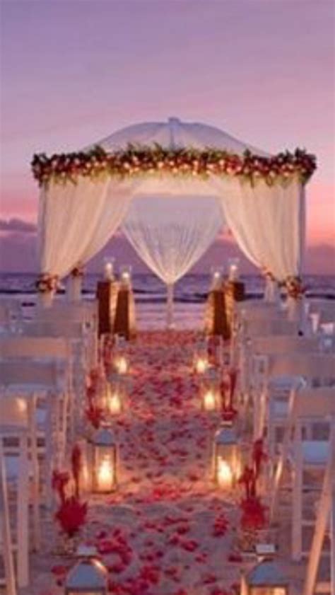 Beautiful Ceremony Night Beach Weddings Beach Wedding Aisles Dream