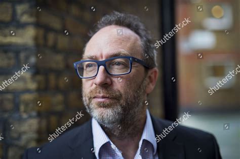 Wikipedia Founder Jimmy Wales Near His Editorial Stock Photo Stock