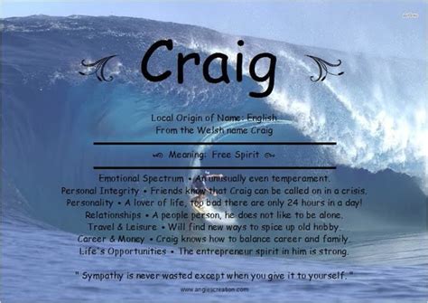 Meaning Of Craigs Name Names With Meaning How To Be
