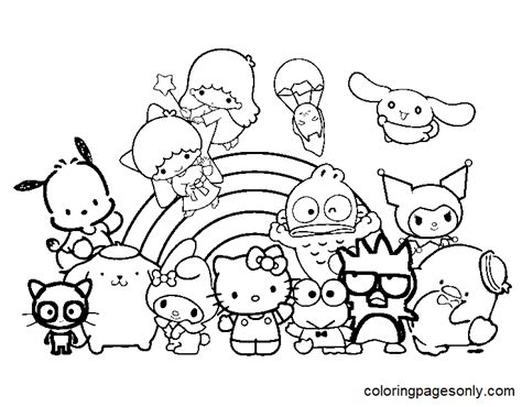 Sanrio To Print Coloring Page Free Printable Coloring Pages