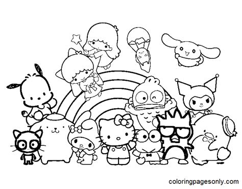 Sanrio Characters Coloring Pages