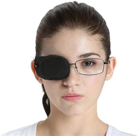 Fcarolyn 6pcs Eye Patch For Glasses Normal Size Black Amazonca