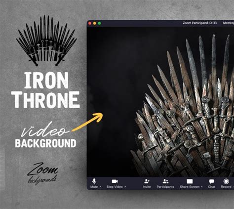 Iron Throne Animated Zoom Looping Video Background Etsy Finland