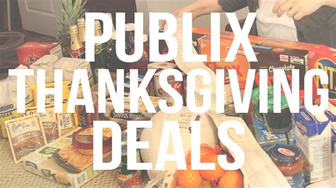 Before that, a traditional christmas roast would be the christmas goose. How To Save On Thanksgiving Dinner At Publix - YouTube