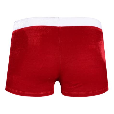 uk mens soft velvet santa christmas boxer shorts festive xmas trunks underwear ebay