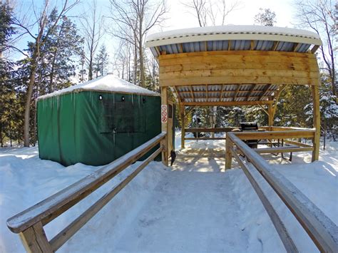 Winter Camping in a Yurt at MacGregor Point Provincial ...