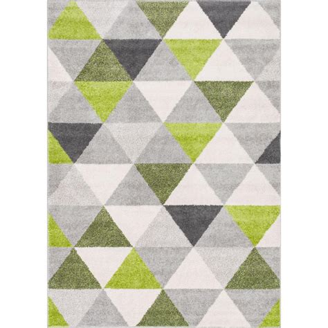 Maybe you would like to learn more about one of these? Well Woven Mystic Alvin Modern Geometric Green 7 ft. 10 in ...