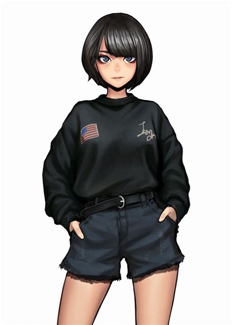 Tomboy Badass Anime Girl Clothes Gambarku