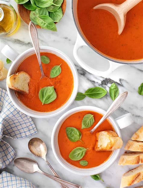 Tomato Basil Soup Recipe Love And Lemons