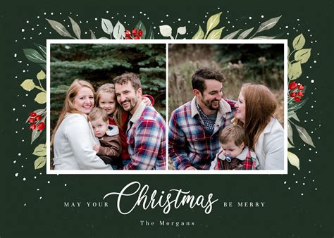 Photoshop Christmas Card Templates Personalize With Photos For