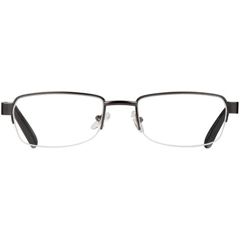 m readers men s linden 2 50 rectangle reading glasses with case dark gunmetal