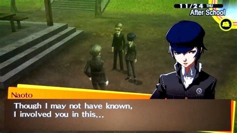 After the conversation you have now unlocked naoto social link. Persona 4 Golden - Naoto Social Link MAX *Lovers Path* (Voiced) - YouTube