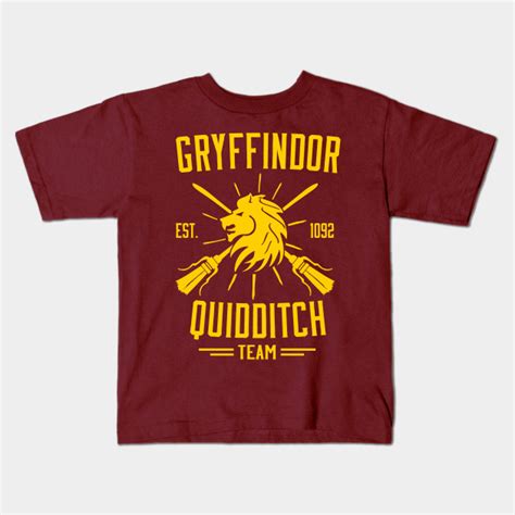 Gryffindor Quidditch Team Gryffindor Kids T Shirt Teepublic