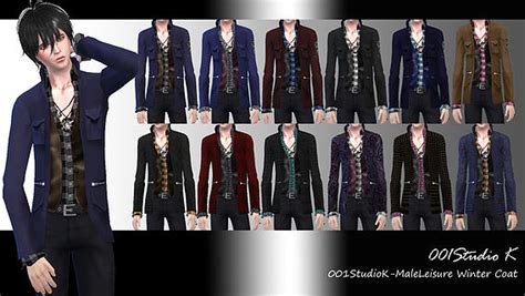 Male Winter Coat At Studio K Creation Sims 4 Updates
