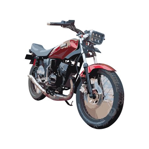 Rx King Red Yamaha Motorcycle Yamaha Motorcycle Illustration PNG Transparent Image And