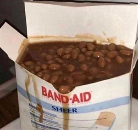 Instagram Post By Snapchatezaf • May 19 2020 At 920pm Utc Beans Image Weird Food Band Aid