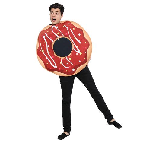 adult funny chocolate jam donut costume halloween food cosplay etsy