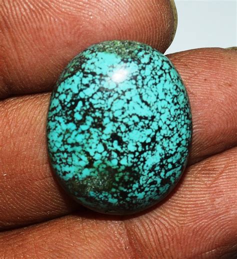 Turquoise 28x19x6 Mm Smooth Plain Oval Shape Cabochon Loose Etsy