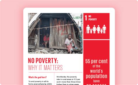Why It Matters No Poverty United Nations Sustainable Development