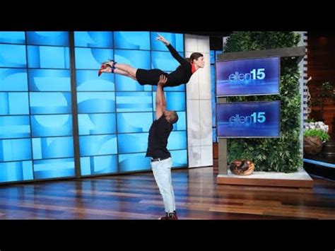 Jessica Biel Makes One Hell Of An Entrance With Dirty Dancing Lift On Ellen Perez Hilton