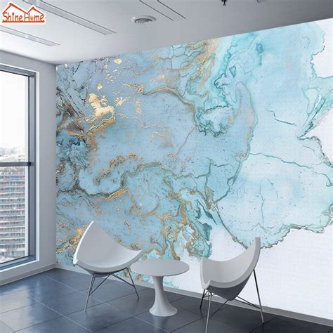 Brick Marble Pattern Wallpaper 3d Murals For Living Room