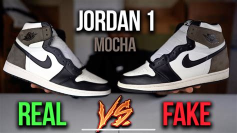 Air Jordan 1 Mocha Real Vs Fake Must Watch Youtube