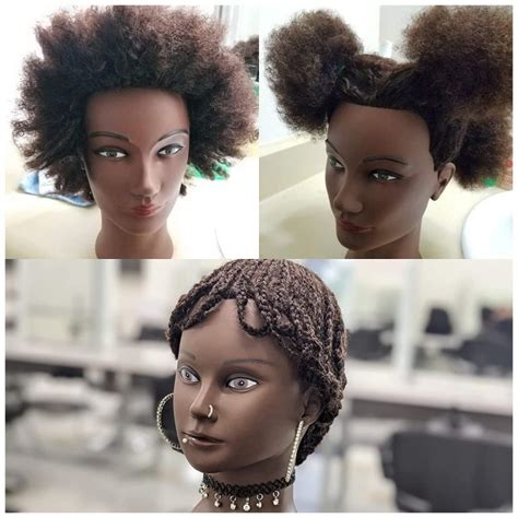 African Mannequin Head With 100 Human Hair Mannequin Head Curly