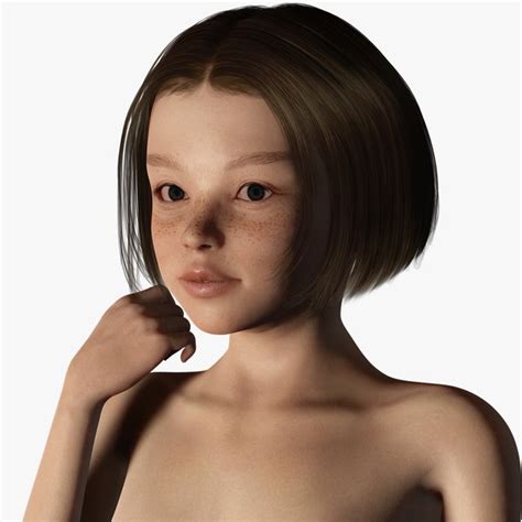 Realistic Girl Naked And Clothed Low Poly Modelo D Turbosquid