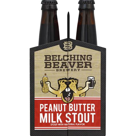 Belching Beaver Brewery Beer Peanut Butter Milk Stout 12 Fl Oz