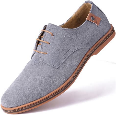 Mio Marino Marino Suede Oxford Dress Shoes For Men Business Casual