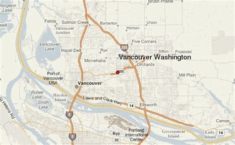 Elevation Map Of Vancouver Washington United States Map