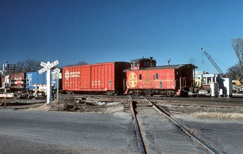 Santa Fe Caboose At Augustaks Crossing The Now Abandoned Frisco Branch