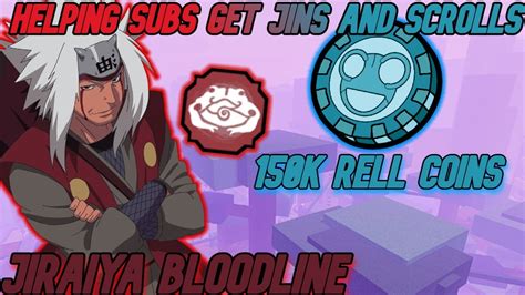 150k Rellcoin Code Jiraiya Bloodline Helping Subs Get Jins