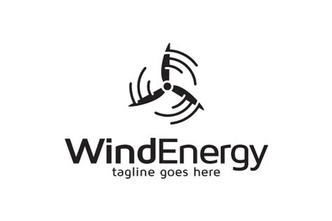 Wind Energy Logo Template Creative Illustrator Templates ~ Creative