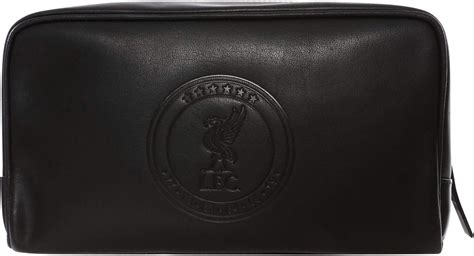 Liverpool Fc Ucl 6 Stars Leather Washbag Lfc Official Uk