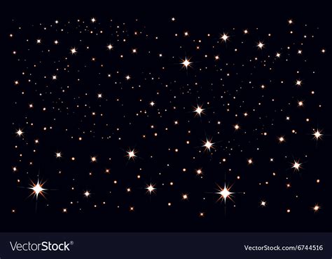 Starry Sky Stars In The Night Sky Royalty Free Vector Image