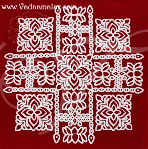 Sticker Kolams Traditional Artistic Designs In South India