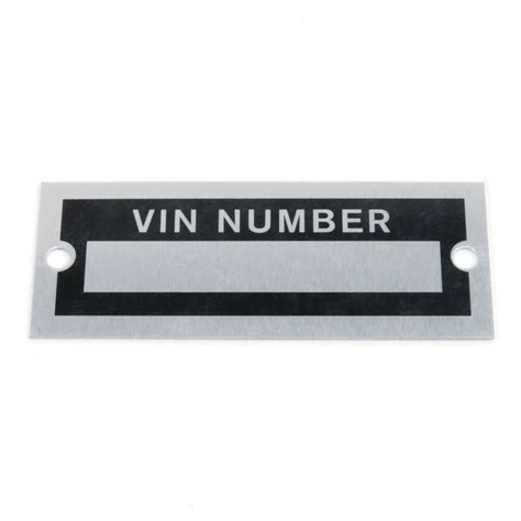 Vin Number Plate